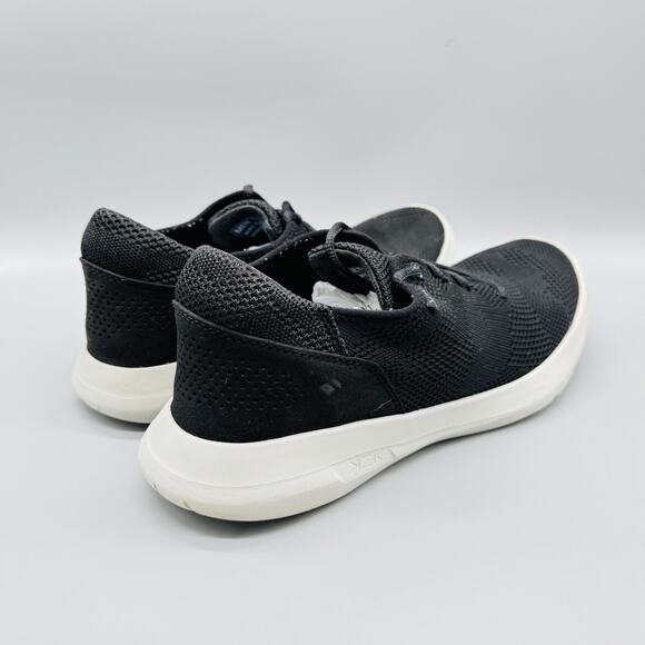Kizik Shoes Mens 11 Black Knit Irvine Hands Free Lace Up Casual Walking Sneakers